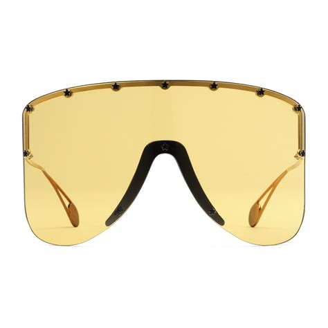 gucci mask sunglasses with star rivets|ladies gucci face mask.